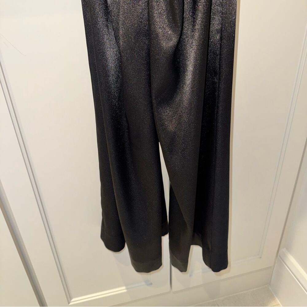 Aidan by Aidan Mattox Cowl Neck Jumpsuit Black 2 - Picture 10 of 12